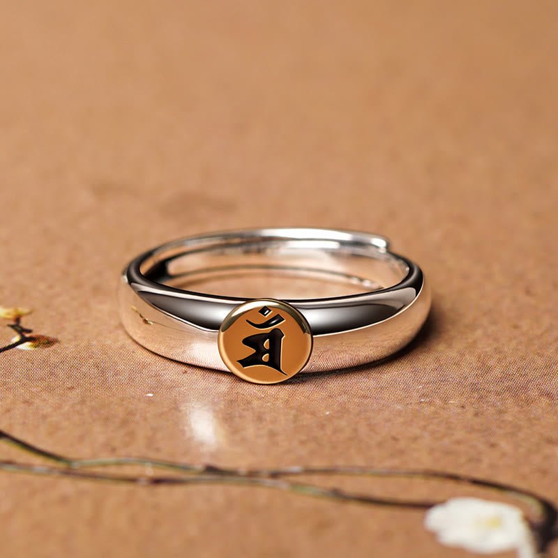 Buddha Stones Tibetan Om Mani Padme Hum Carved Chinese Zodiac Natal Buddha Peace Ring - Image 19