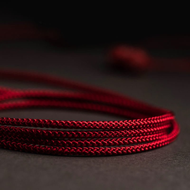 Buddha Stones Natural Cinnabar Chinese Zodiac Gourd Calm Blessing Red String Belly Chain - Image 16