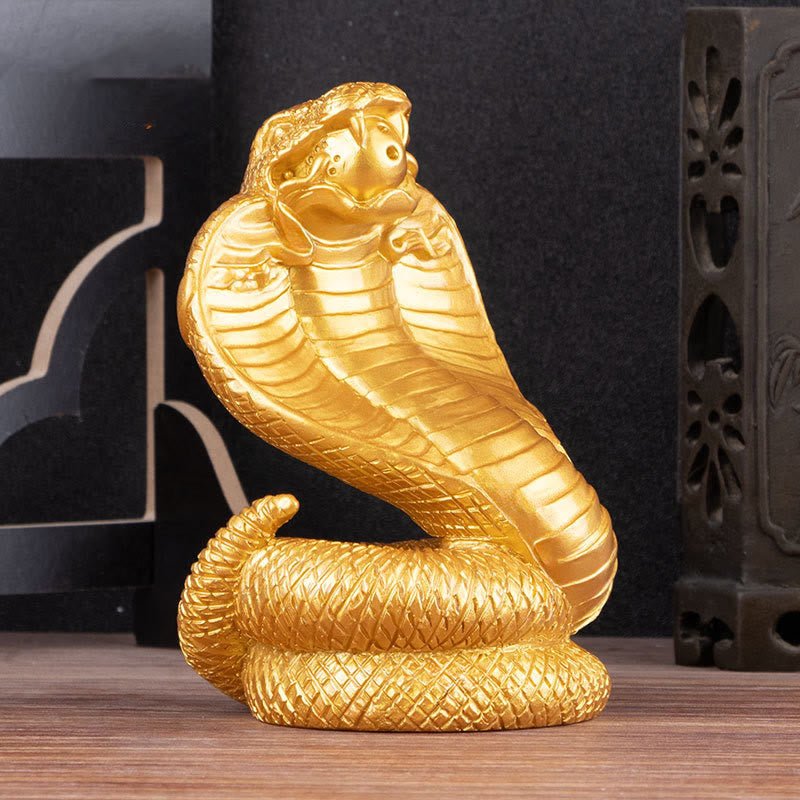 Buddha Stones Year Of The Snake Ingots Copper Coins Ball Wealth Resin Statue Home Decoration - Image 9