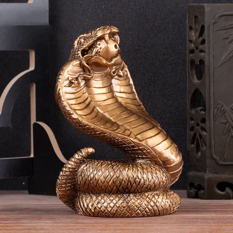 Buddha Stones Year Of The Snake Ingots Copper Coins Ball Wealth Resin Statue Home Decoration - Image 12