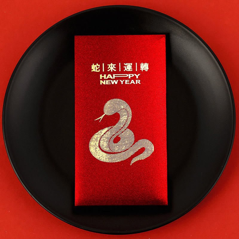 Buddha Stones 6Pcs Chinese Red Envelope Year of the Snake Lucky Money Envelopes 2025 New Year - Image 12