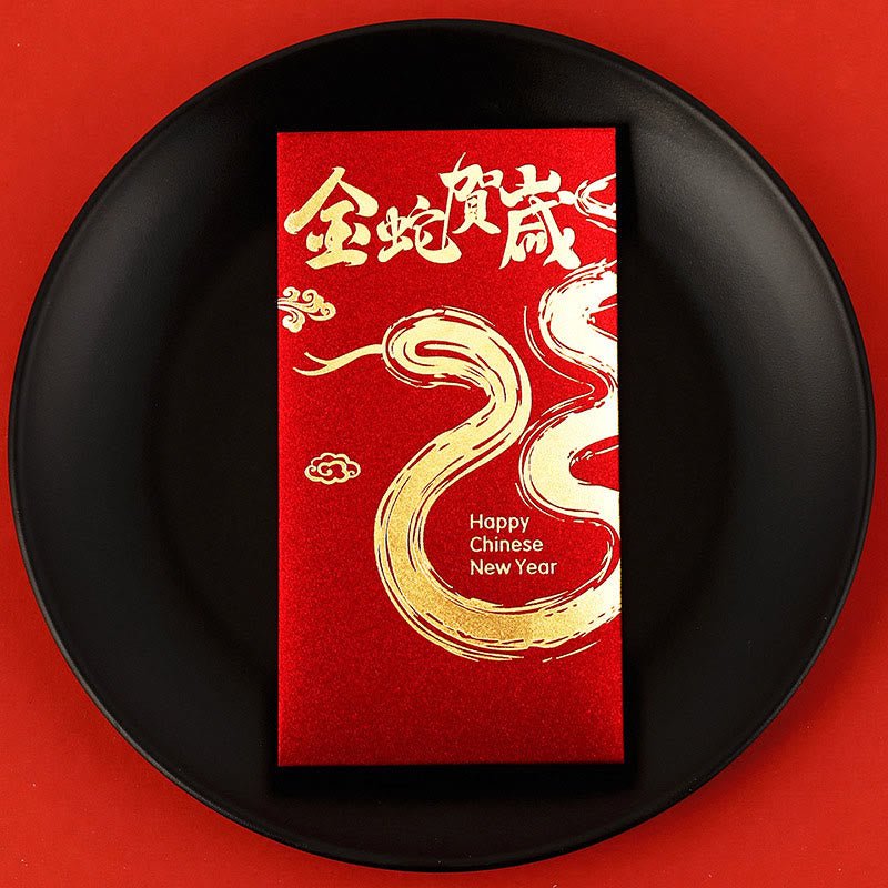 Buddha Stones 6Pcs Chinese Red Envelope Year of the Snake Lucky Money Envelopes 2025 New Year - Image 6