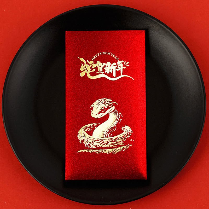Buddha Stones 6Pcs Chinese Red Envelope Year of the Snake Lucky Money Envelopes 2025 New Year - Image 18