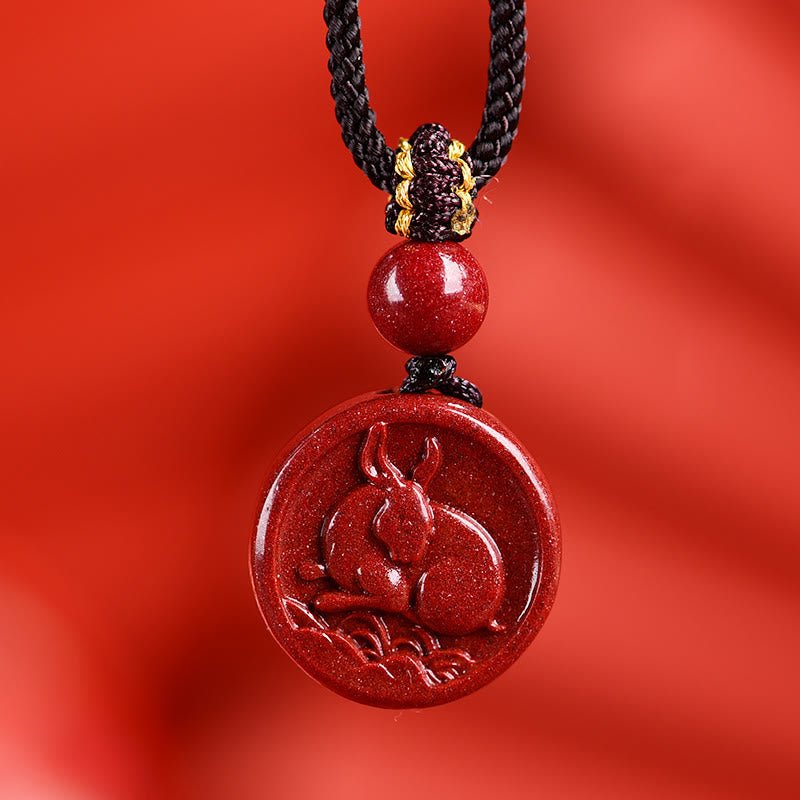 Buddha Stones Chinese Zodiac Cinnabar Calm Phone Hanging Decoration Key Chain Necklace Pendant - Image 20