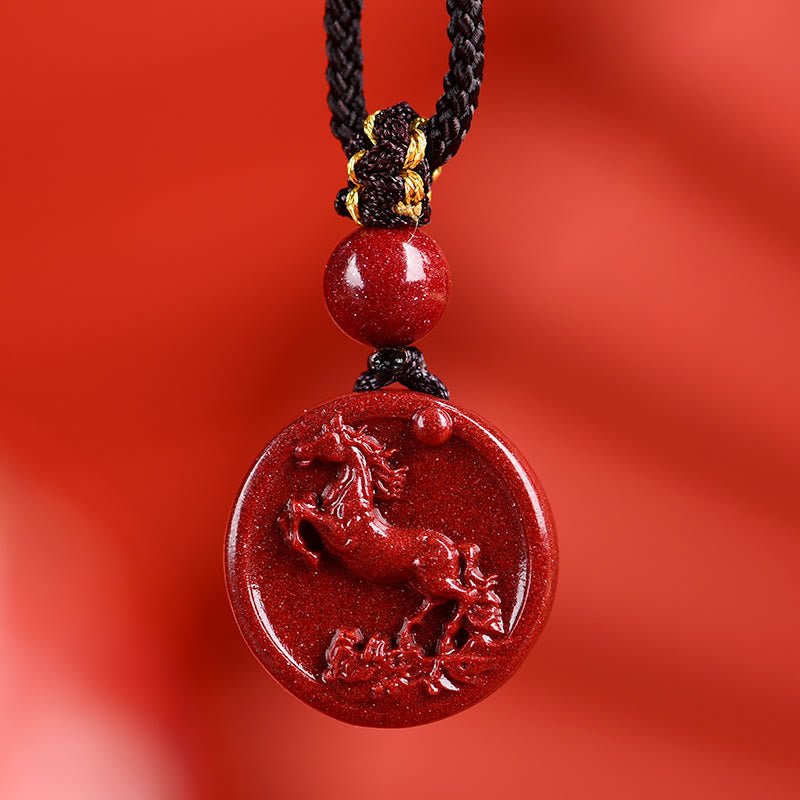 Buddha Stones Chinese Zodiac Cinnabar Calm Phone Hanging Decoration Key Chain Necklace Pendant - Image 26