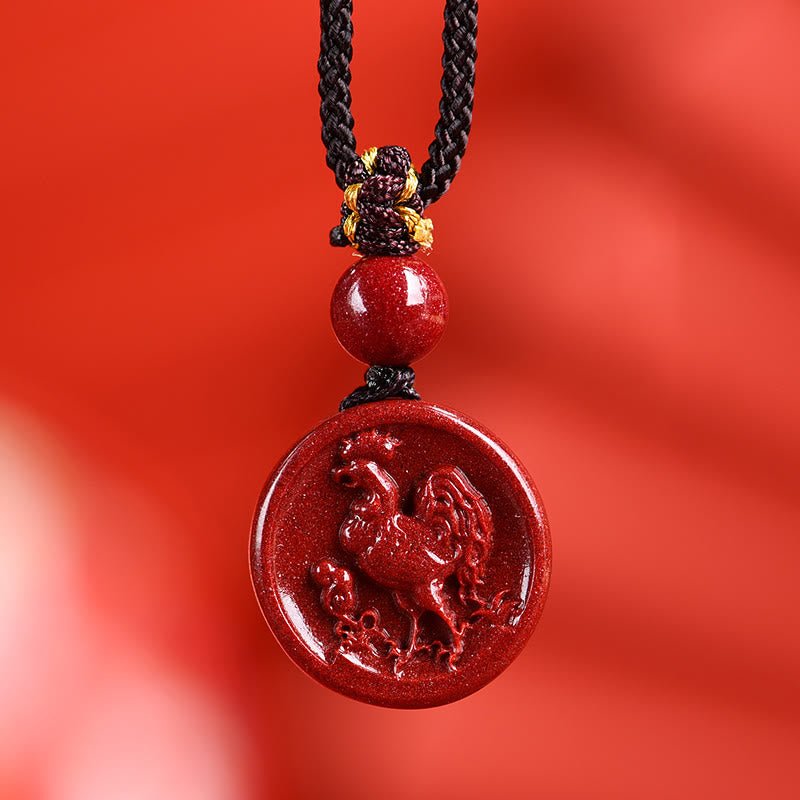 Buddha Stones Chinese Zodiac Cinnabar Calm Phone Hanging Decoration Key Chain Necklace Pendant - Image 35