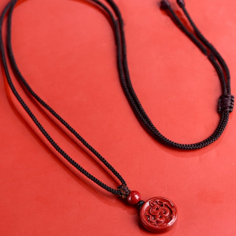 Buddha Stones Chinese Zodiac Cinnabar Calm Phone Hanging Decoration Key Chain Necklace Pendant - Image 4