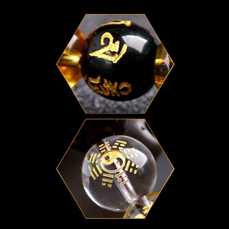 Buddha Stones Chinese Zodiac Tiger Eye White Crystal Courage Bracelet - Image 30