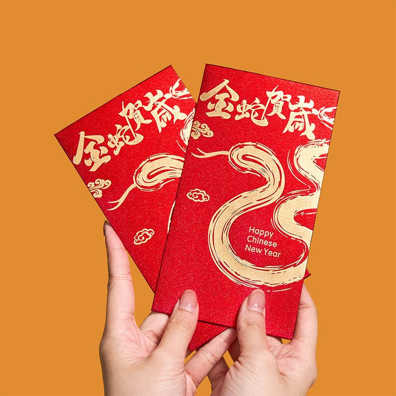 Buddha Stones 6Pcs Chinese Red Envelope Year of the Snake Lucky Money Envelopes 2025 New Year - Image 2