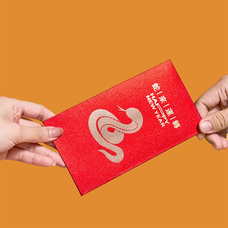 Buddha Stones 6Pcs Chinese Red Envelope Year of the Snake Lucky Money Envelopes 2025 New Year - Image 11