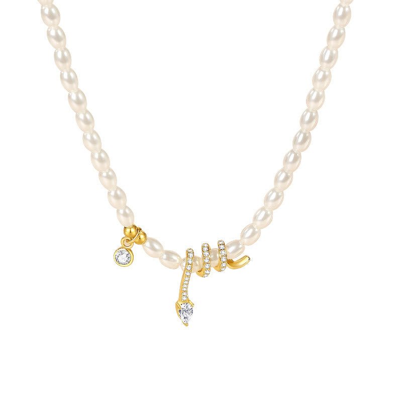 Buddha Stones 925 Sterling Silver Year Of The Snake Pearl Bracelet Necklace Pendant - Image 14