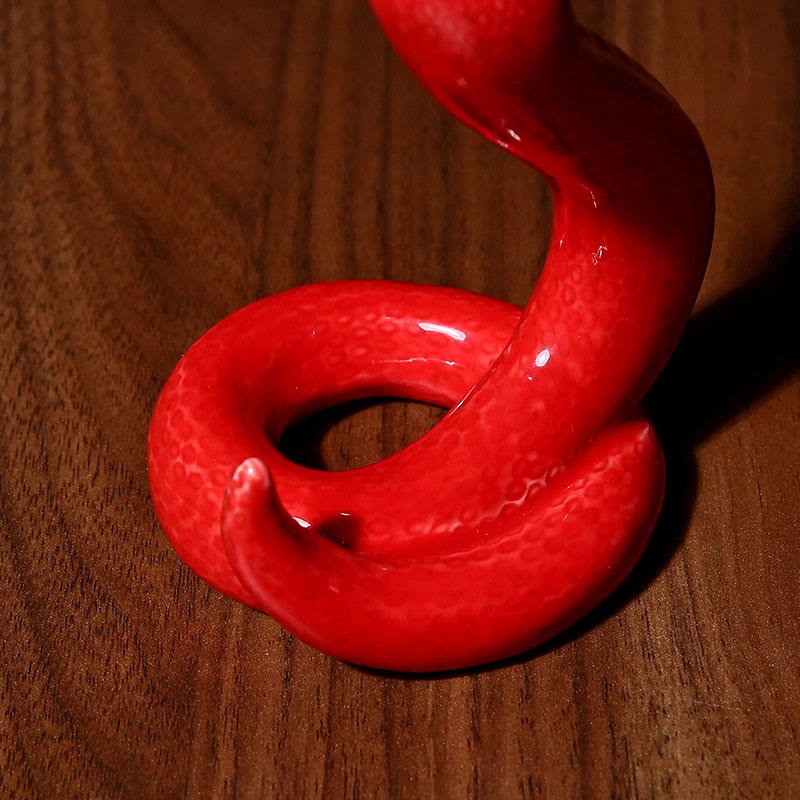 Buddha Stones Year Of The Snake Ceramic Home Decoration - Image 8