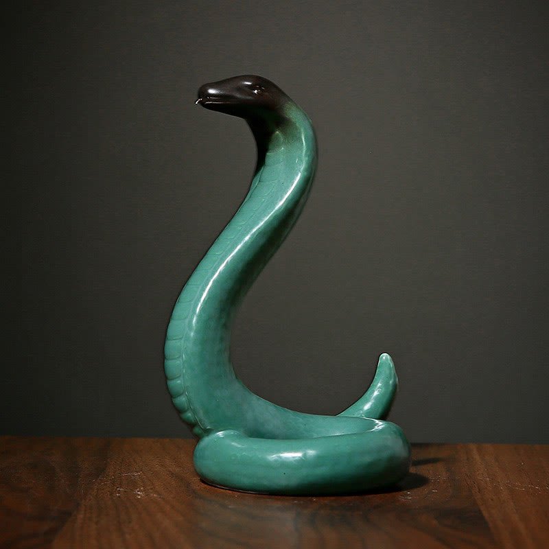 Buddha Stones Year Of The Snake Ceramic Home Decoration - Image 10