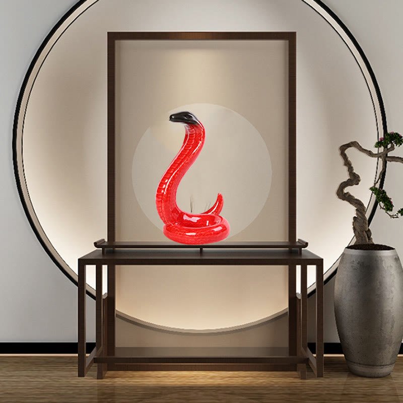 Buddha Stones Year Of The Snake Ceramic Home Decoration - Image 6