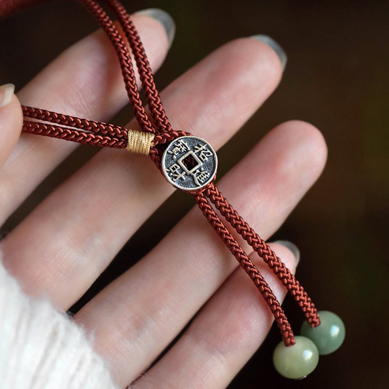 Buddha Stones 925 Sterling Silver Handmade Chinese Zodiac Natal Buddha Cyan Bodhi Seed Protection Braided Red String Bracelet - Image 17