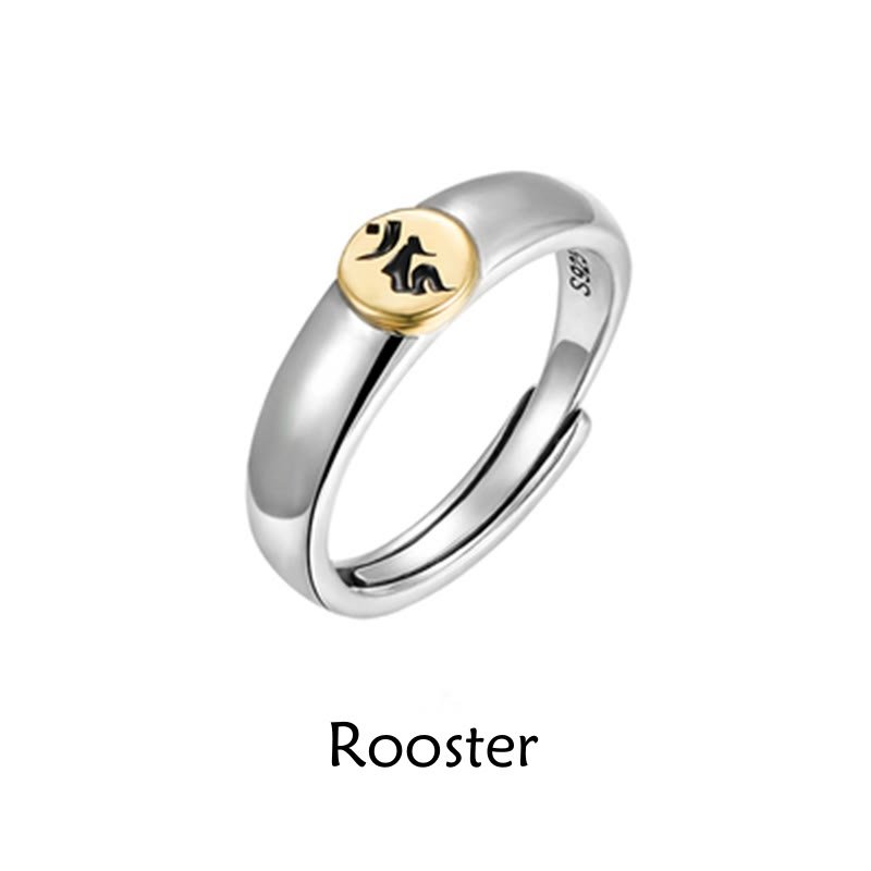 Buddha Stones Tibetan Om Mani Padme Hum Carved Chinese Zodiac Natal Buddha Peace Ring - Image 31