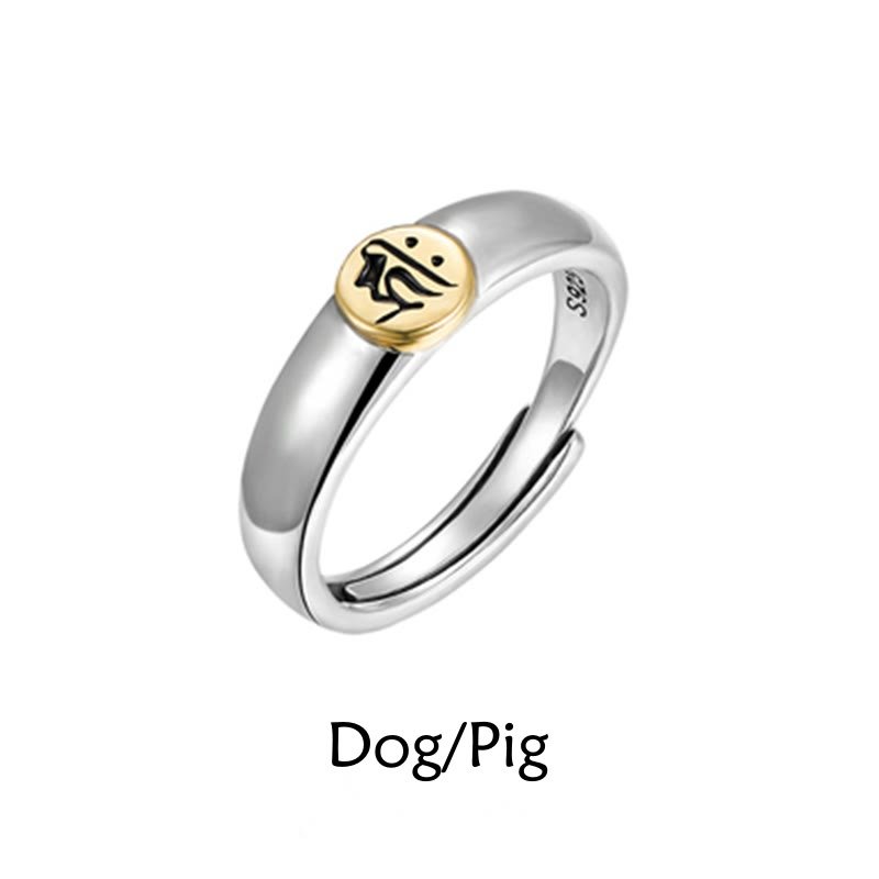Buddha Stones Tibetan Om Mani Padme Hum Carved Chinese Zodiac Natal Buddha Peace Ring - Image 35