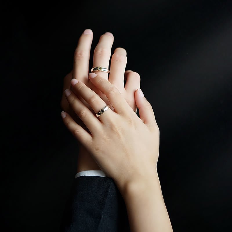 Buddha Stones Tibetan Om Mani Padme Hum Carved Chinese Zodiac Natal Buddha Peace Ring - Image 49