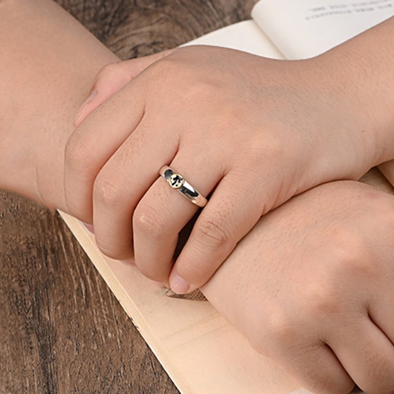 Buddha Stones Tibetan Om Mani Padme Hum Carved Chinese Zodiac Natal Buddha Peace Ring - Image 47