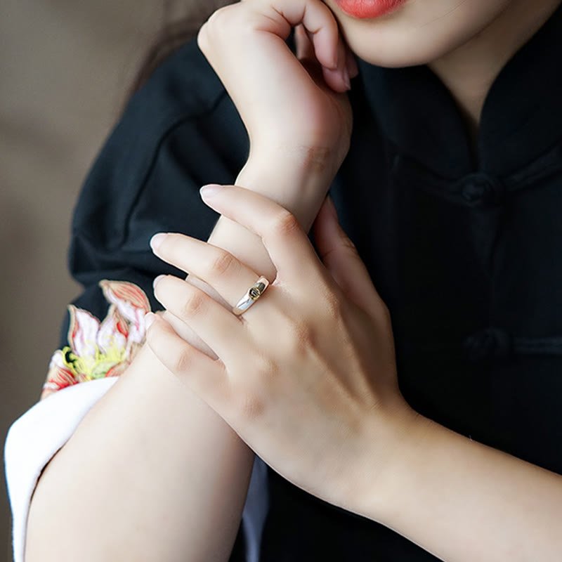 Buddha Stones Tibetan Om Mani Padme Hum Carved Chinese Zodiac Natal Buddha Peace Ring - Image 51