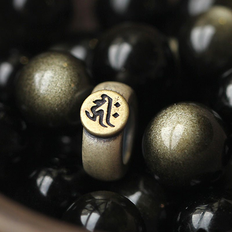 Buddha Stones Chinese Zodiac Natal Buddha Obsidian Purification Bracelet - Image 15