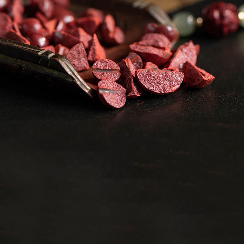 Buddha Stones Natural Cinnabar Chinese Zodiac Hetian Jade Fu Character Luck Rope Bracelet - Image 27