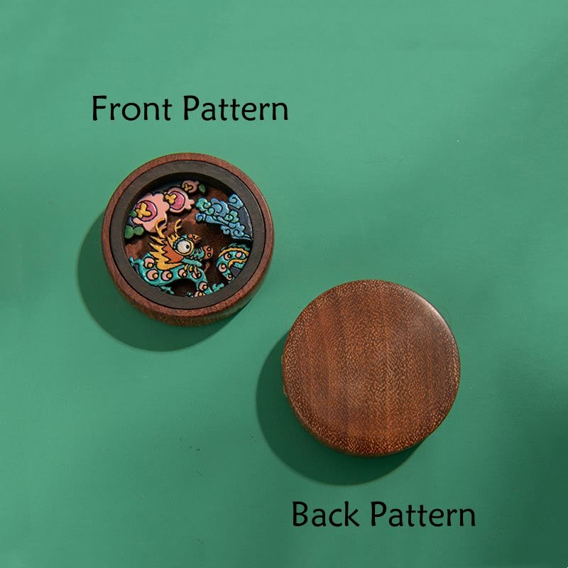 Buddha Stones Year Of The Dragon Hand Painted Chinese Zodiac Rosewood Carved Calm Key Chain (Extra 30% Off | USE CODE: FS30) - Image 5