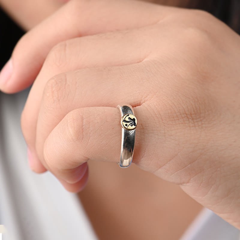 Buddha Stones Tibetan Om Mani Padme Hum Carved Chinese Zodiac Natal Buddha Peace Ring - Image 15