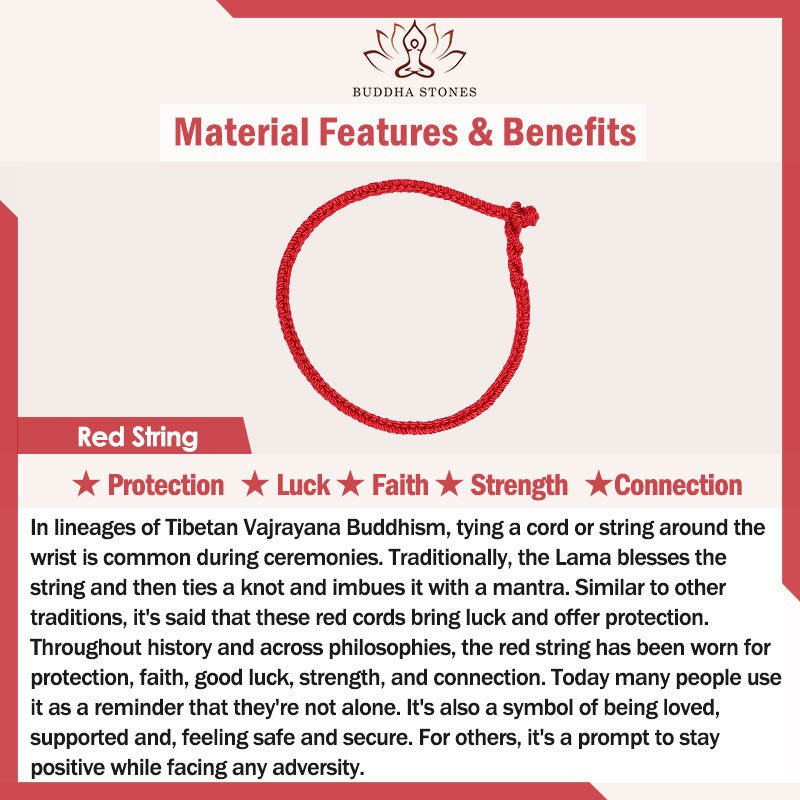 Buddha Stones 12 Chinese Zodiac Lucky Red String Bracelet - Image 7
