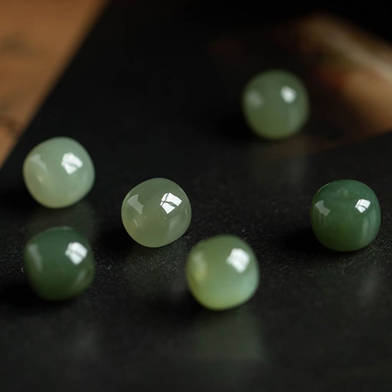 Buddha Stones Natural Cinnabar Chinese Zodiac Hetian Jade Fu Character Luck Rope Bracelet - Image 25