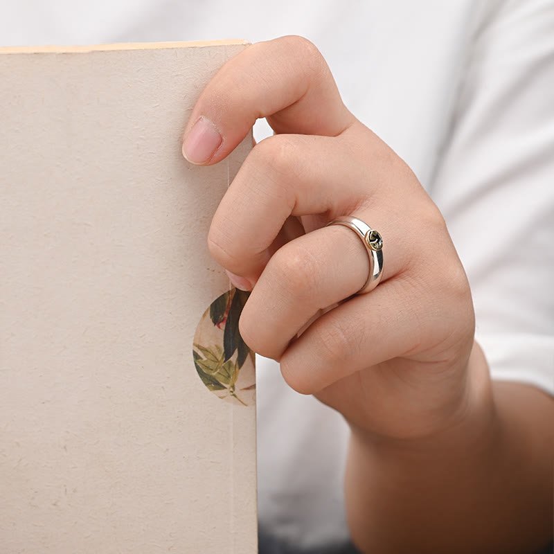 Buddha Stones Tibetan Om Mani Padme Hum Carved Chinese Zodiac Natal Buddha Peace Ring - Image 16